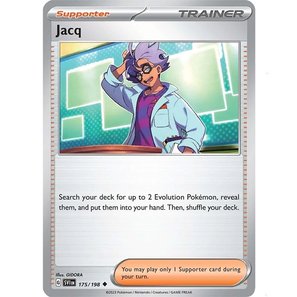 Pokémon 175/198 Jacq - Trainer Supporter - Base Set - Scarlet & Violet - 2023