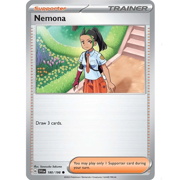 Pokémon 180/198 Nemona - Trainer Supporter - Base Set - Scarlet & Violet - 2023
