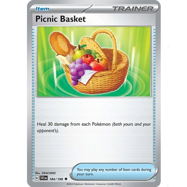 Pokémon 184/198 Picnic Basket - Trainer Item - Base Set - Scarlet & Violet - 2023