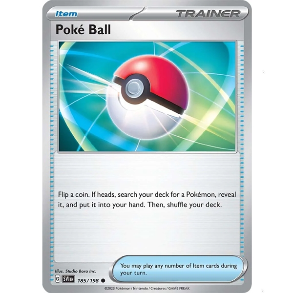 Pokémon 185/198 Poké Ball - Trainer Item - Base Set - Scarlet & Violet - 2023