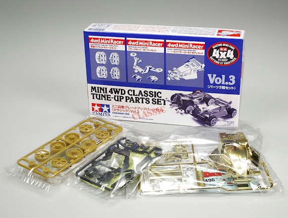Tamiya 95628 Special Edition Mini 4WD 1:32 Classic Tune Up Parts Set Volume 3