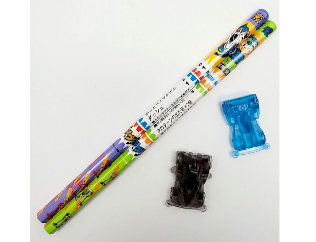 Takara Tomy Tamiya Mini 4WD #07 Magnum Pencil Set Bakuso Kyodai Let's & Go!!
