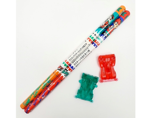 Takara Tomy Tamiya Mini 4WD #08 Sonic Pencil Set Bakuso Kyodai Let's & Go!!