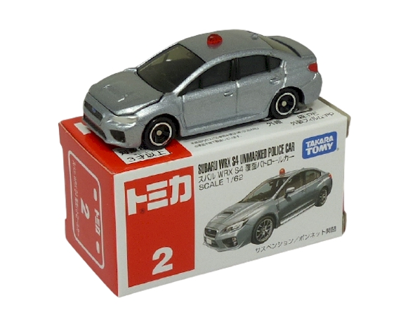 Tomica 002 Subaru Impreza WRX S4 Unmarked Police Car BOXED SEALED