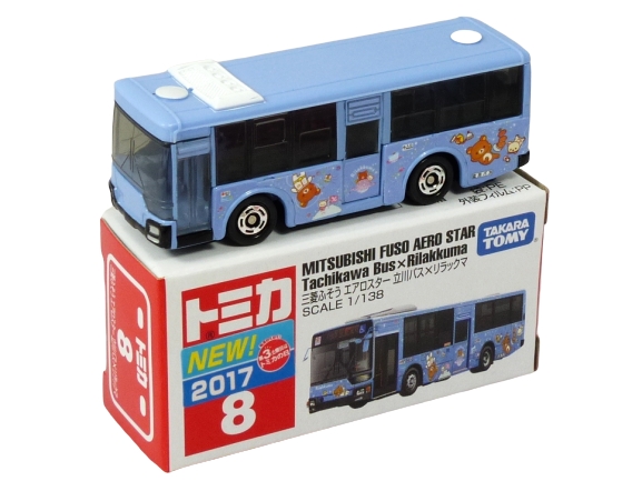 Tomica 008 Mitsubishi Fuso Aero Star Tachikawa Bus “Japanese First Edition” Rilakkuma "NEW 2017" BOXED SEALED