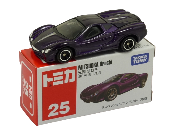 Tomica 025 Mitsuoka Orochi metallic purple BOXED SEALED