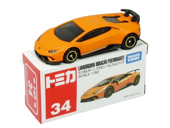Tomica 034 Lamborghini Huracán Performante matt orange BOXED SEALED