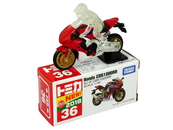 Tomica 036 Honda CBR1000RR red, white & blue "NEW 2018" BOXED SEALED