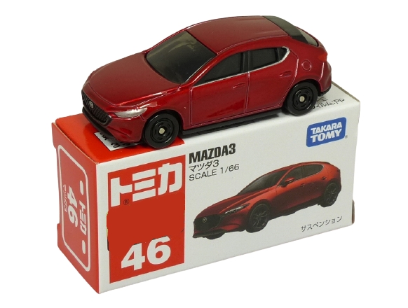 Tomica 046 Mazda3 metallic red BOXED SEALED