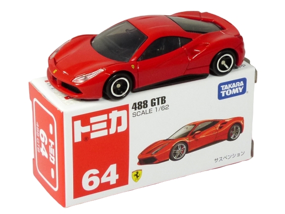 Tomica 064 Ferrari 488 GTB red BOXED SEALED