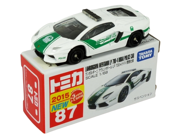 Tomica 087 Lamborghini Aventador LP 700-4 “Japanese First Edition" Dubai Police Car "NEW 2015" BOXED SEALED