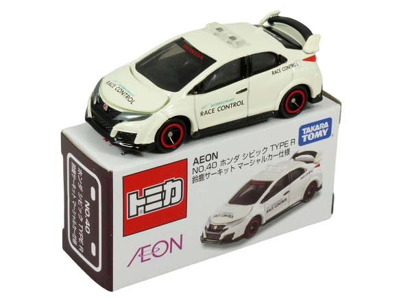 Tomica Aeon 40 Honda Civic Type R FK2 Suzuka Race Control pace car BOXED