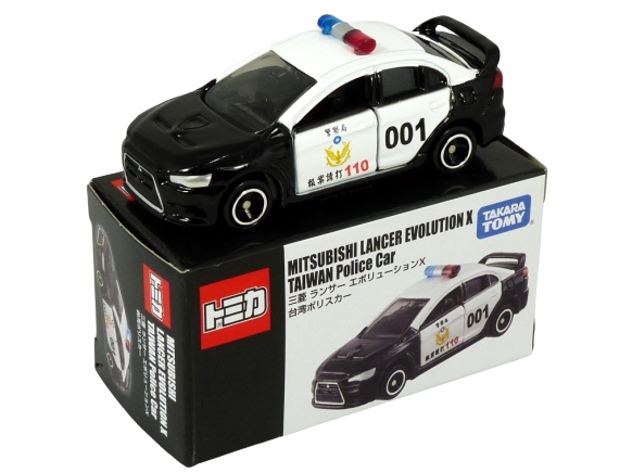 Tomica Asia Limited Edition Mitsubishi Lancer Evolution X Taiwan Police Car Limited Edition BOXED
