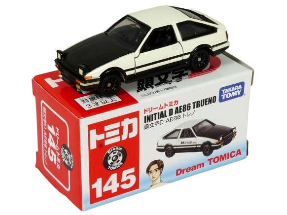 Tomica Dream 145 Toyota AE86 Trueno black bonnet Initial D BOXED SEALED