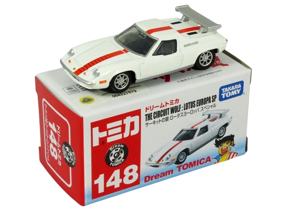 Tomica Dream 148 Lotus Europa Special white with a red stripe The Circuit Wolf BOXED SEALED