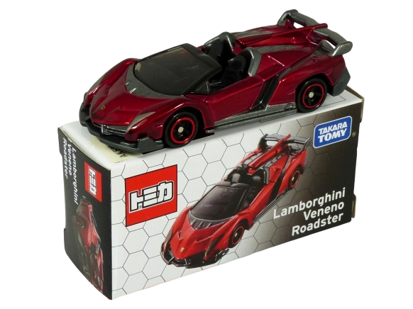 Tomica Lottery Prize Lamborghini Veneno Roadster metallic red BOXED